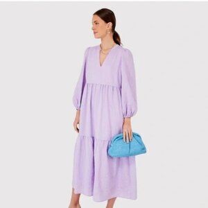 Tuckernuck Pomander Place Lavender Stripe Alora Maxi Dress XL